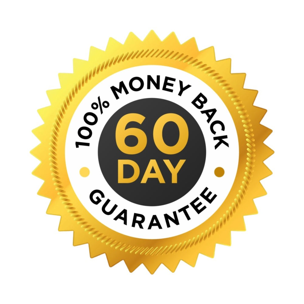 60-day money-back guarantee badge